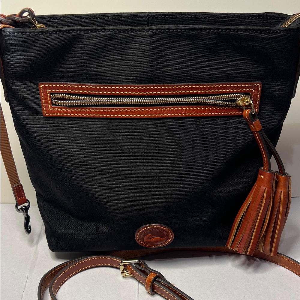 Dooney & Bourke Black and Brown Crossbody Bag